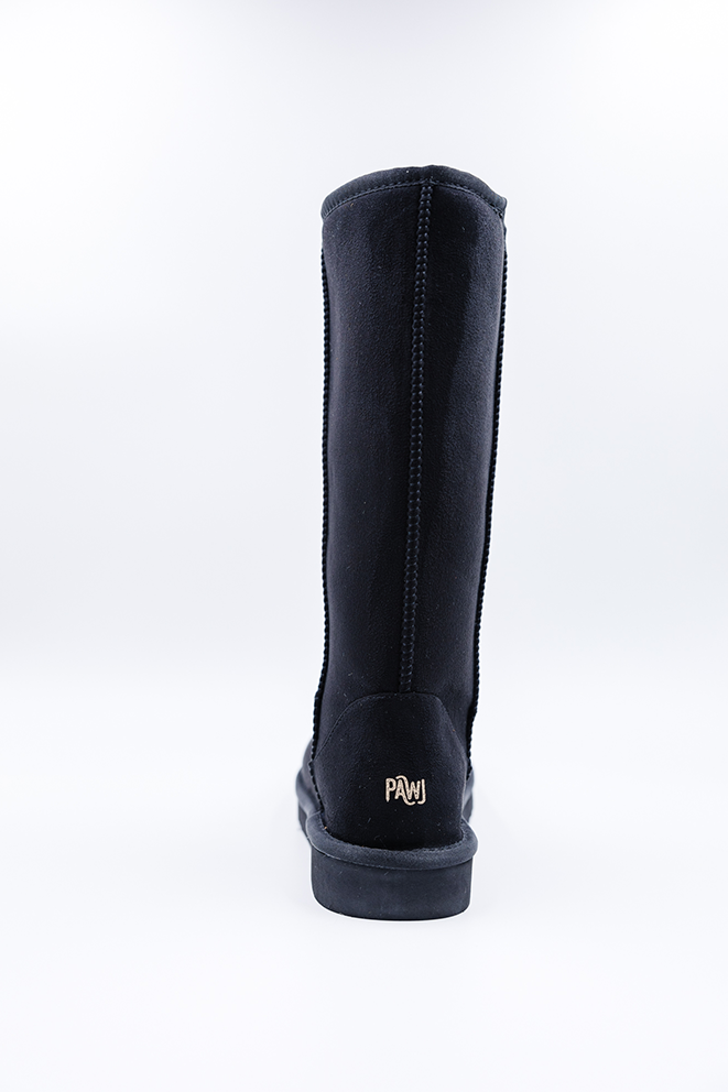 PAWJ California | Tall Boot - Black | Vegan, Cruelty-Free Footwear