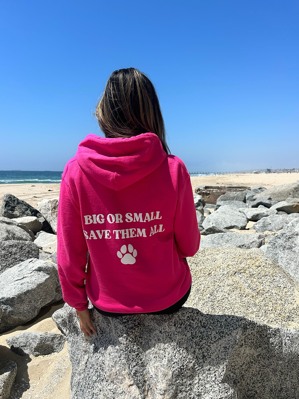 PAWJ California | Hoodie Sweatshirt - Pink | Vegan, Cruelty-Free Footwear