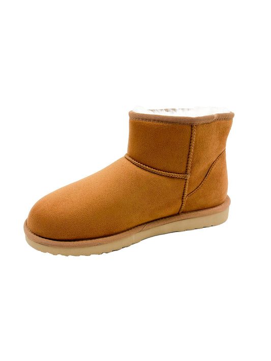 PAWJ California | Men's Mini Boots - Chestnut / Aspen Snow | Vegan, Cruelty-Free Footwear