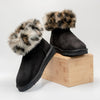 PAWJ Short Boot | Black / Wild Leopard [SALE]