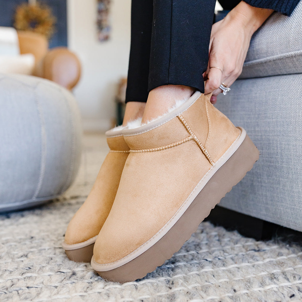 PAWJ Ultra Mini Boot | Tan / Aspen Snow – Pawj California