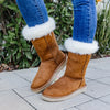 PAWJ California | Tall Boot - Chestnut / Aspen Snow | Vegan, Cruelty-Free Footwear