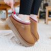 PAWJ California | Roe Clog - Chestnut / Aspen Snow| Vegan, Cruelty-Free Footwear