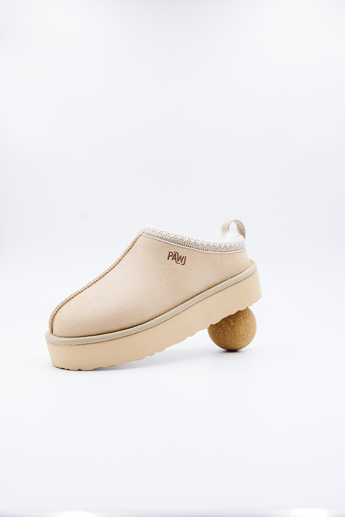 Tan Roe Clog | PAWJ California 100% Vegan Footwear