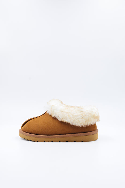 PAWJ Cubby Jr. Kids Slipper | Chestnut / Aspen Snow