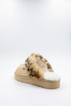 PAWJ Slippers | Tan / Leopard