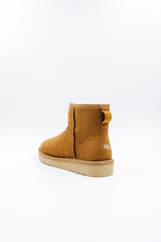 PAWJ California Mini Boots in Chestnut | 100% Vegan and Cruelty Free Boots