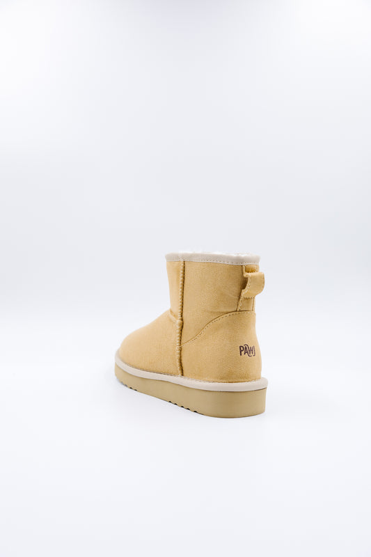 PAWJ California Mini Boots in Tan | 100% Vegan and Cruelty Free Boots