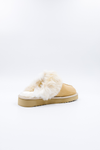 100% Vegan Slipper | Tan / Aspen Snow | PAWJ California