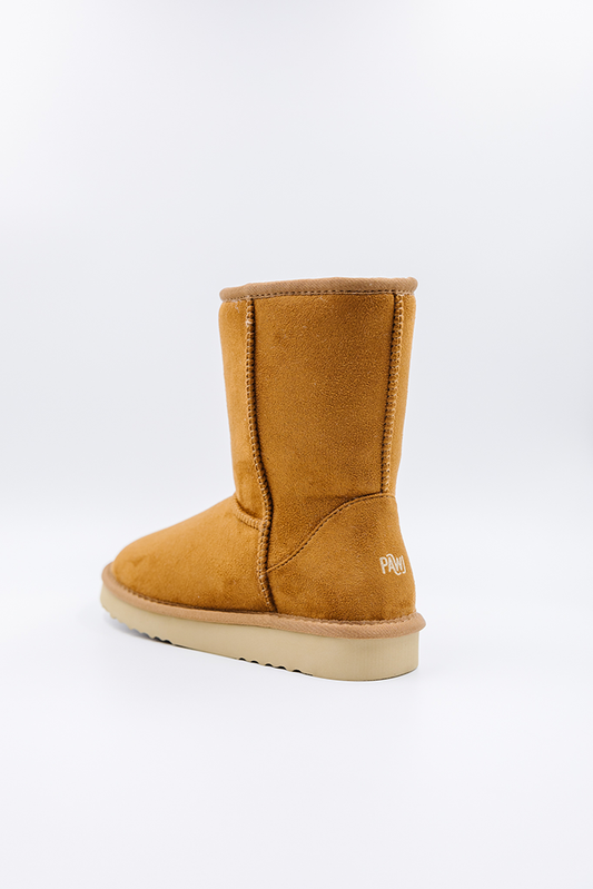 PAWJ California | Short Boot - Chestnut | Vegan, Cruelty-Free Footwear