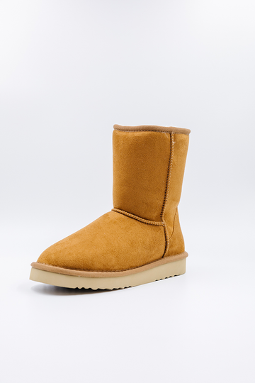 PAWJ California | Short Boot - Chestnut | Vegan, Cruelty-Free Footwear