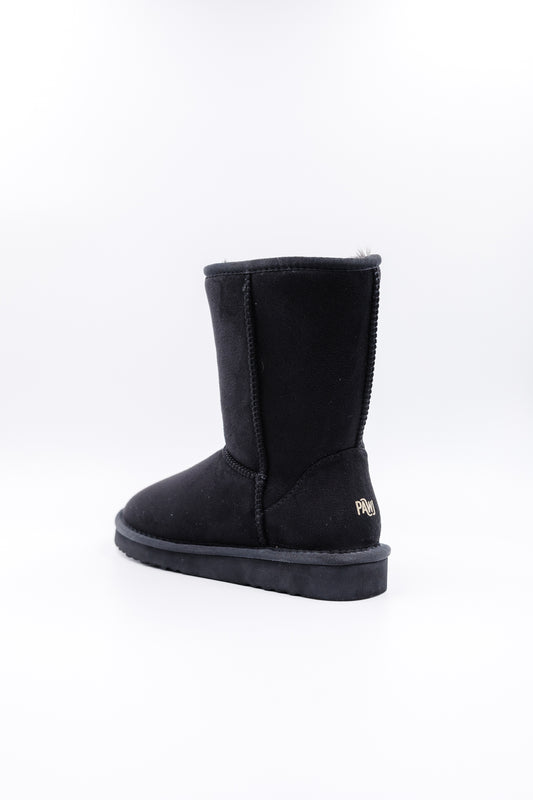 PAWJ Short Boot |  Black / Black Mink [SALE]