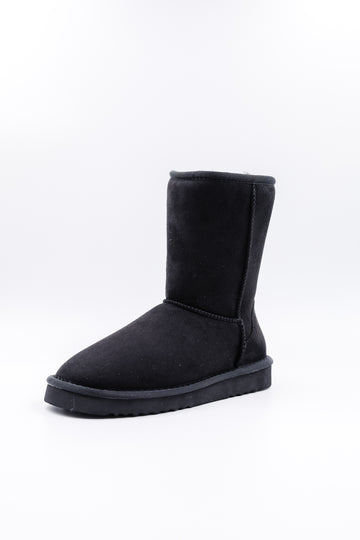 PAWJ Short Boot |  Black / Black Mink [SALE]