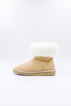 PAWJ California | Short Boot - Tan / Aspen Snow | Vegan, Cruelty-Free Footwear