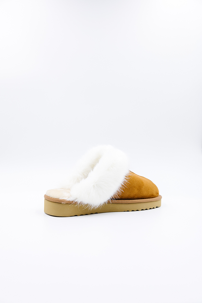 100% Vegan Slipper | Chestnut/Aspen Snow | PAWJ California