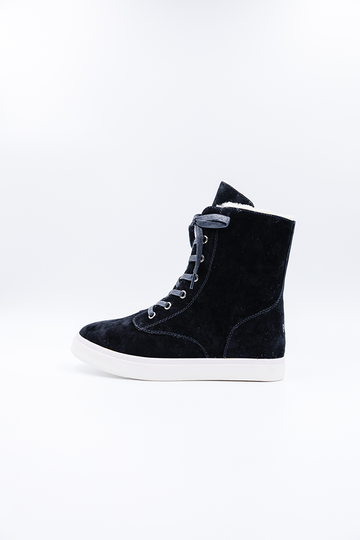 PAWJ California Polar Fleece Women's Boot in Black | 100% Vegan, Cruelty-Free Boots and Shoes