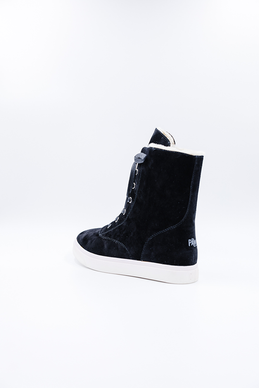 PAWJ California Polar Fleece Women's Boot in Black | 100% Vegan, Cruelty-Free Boots and Shoes