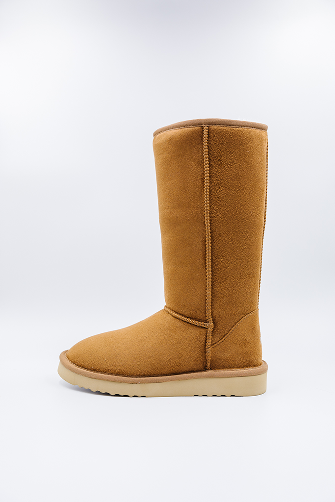 PAWJ California | Tall Boot - Chestnut| Vegan, Cruelty-Free Footwear