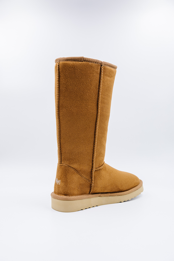 PAWJ California | Tall Boot - Chestnut| Vegan, Cruelty-Free Footwear