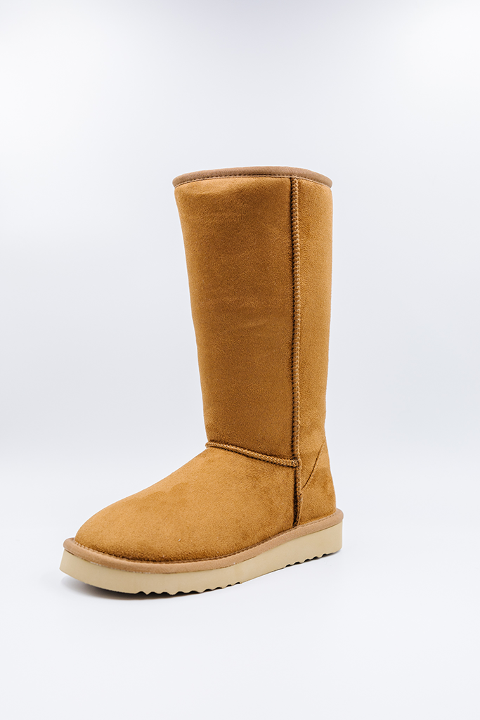 PAWJ California | Tall Boot - Chestnut| Vegan, Cruelty-Free Footwear