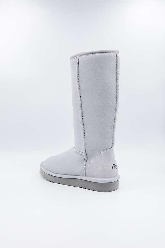 PAWJ California | Tall Boot - Grey | Vegan, Cruelty-Free Footwear