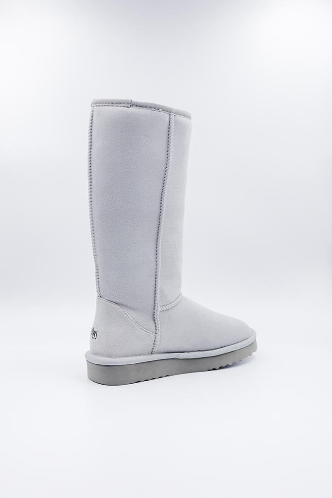 PAWJ California | Tall Boot - Grey | Vegan, Cruelty-Free Footwear