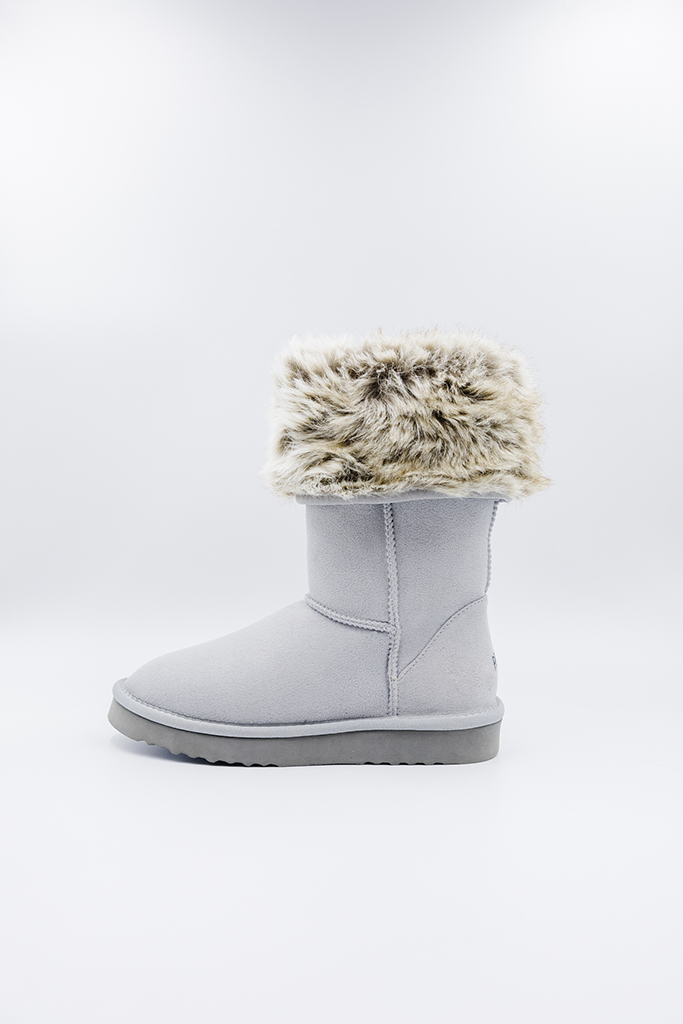 PAWJ California | Tall Boot - Grey / Chilla | Vegan, Cruelty-Free Footwear