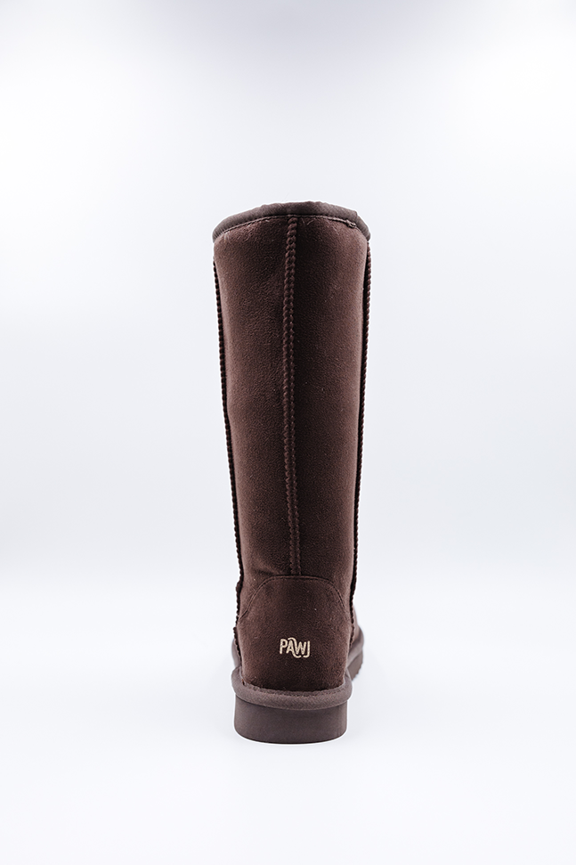 PAWJ California | Tall Boot - Brown | Vegan, Cruelty-Free Footwear