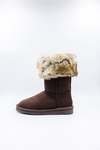 PAWJ California | Tall Boot - Brown / California Brown Bear | Vegan, Cruelty-Free Footwear