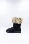 PAWJ California | Tall Boot - Black / California Black Bear | Vegan, Cruelty-Free Footwear