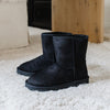 PAWJ California | Men's Short Boot - Black / Black Mink | Vegan, Cruelty-Free Footwear
