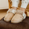PAWJ California | Slippers - Tan / Snow Leopard | Vegan, Cruelty-Free Footwear
