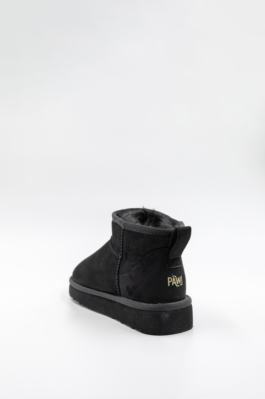 PAWJ California Ultra Mini Boots in Black | 100% Vegan and Cruelty Free Boots