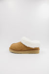 PAWJ Marley Slipper in Chestnut with faux aspen snow fur
