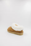 PAWJ Marley Slipper in Chestnut with faux aspen snow fur