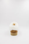 PAWJ Marley Slipper in Chestnut with faux aspen snow fur