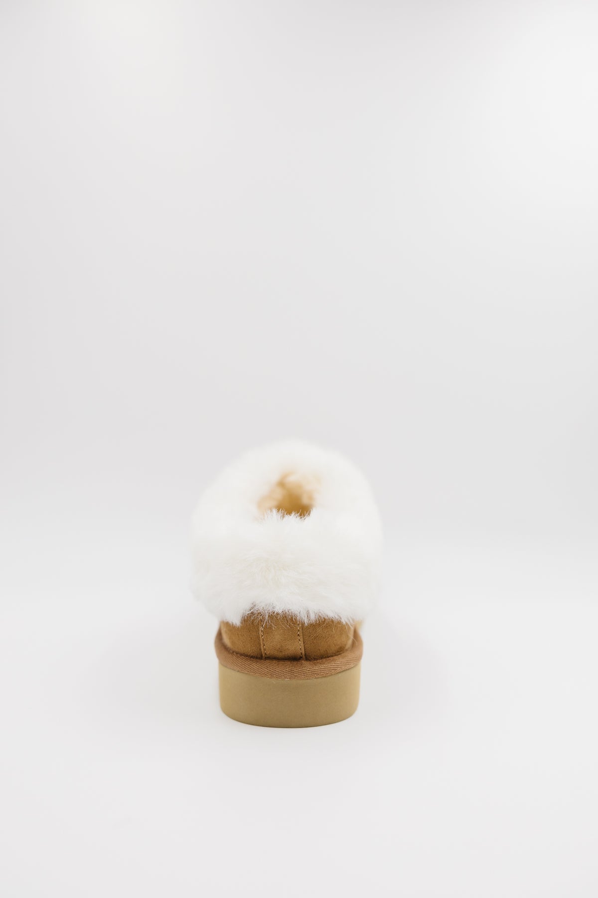 PAWJ Marley Slipper in Chestnut with faux aspen snow fur