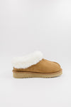 PAWJ Marley Slipper in Chestnut with faux aspen snow fur