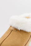 PAWJ Marley Slipper in Chestnut with faux aspen snow fur