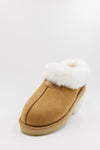 PAWJ Marley Slipper in Chestnut with faux aspen snow fur
