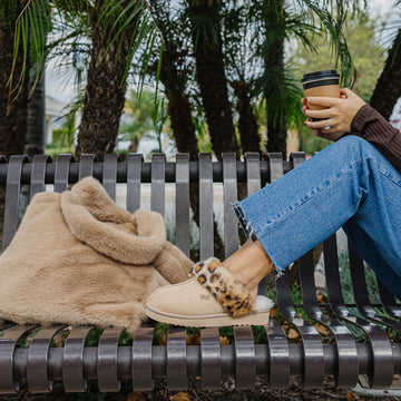PAWJ Slippers | Tan / Leopard