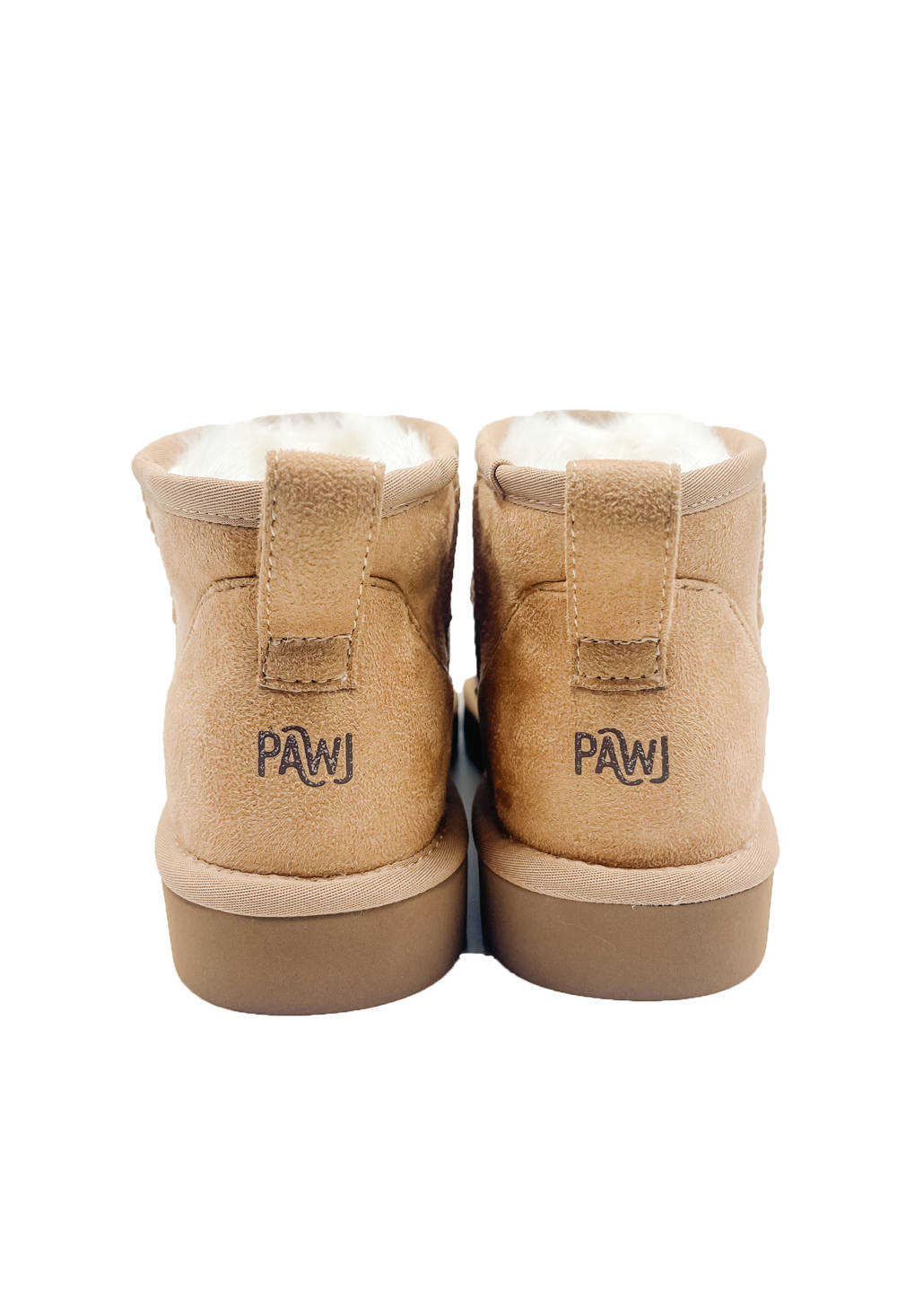 PAWJ California | Ultra Mini Boot - Tan / Aspen Snow | Vegan, Cruelty-Free Footwear