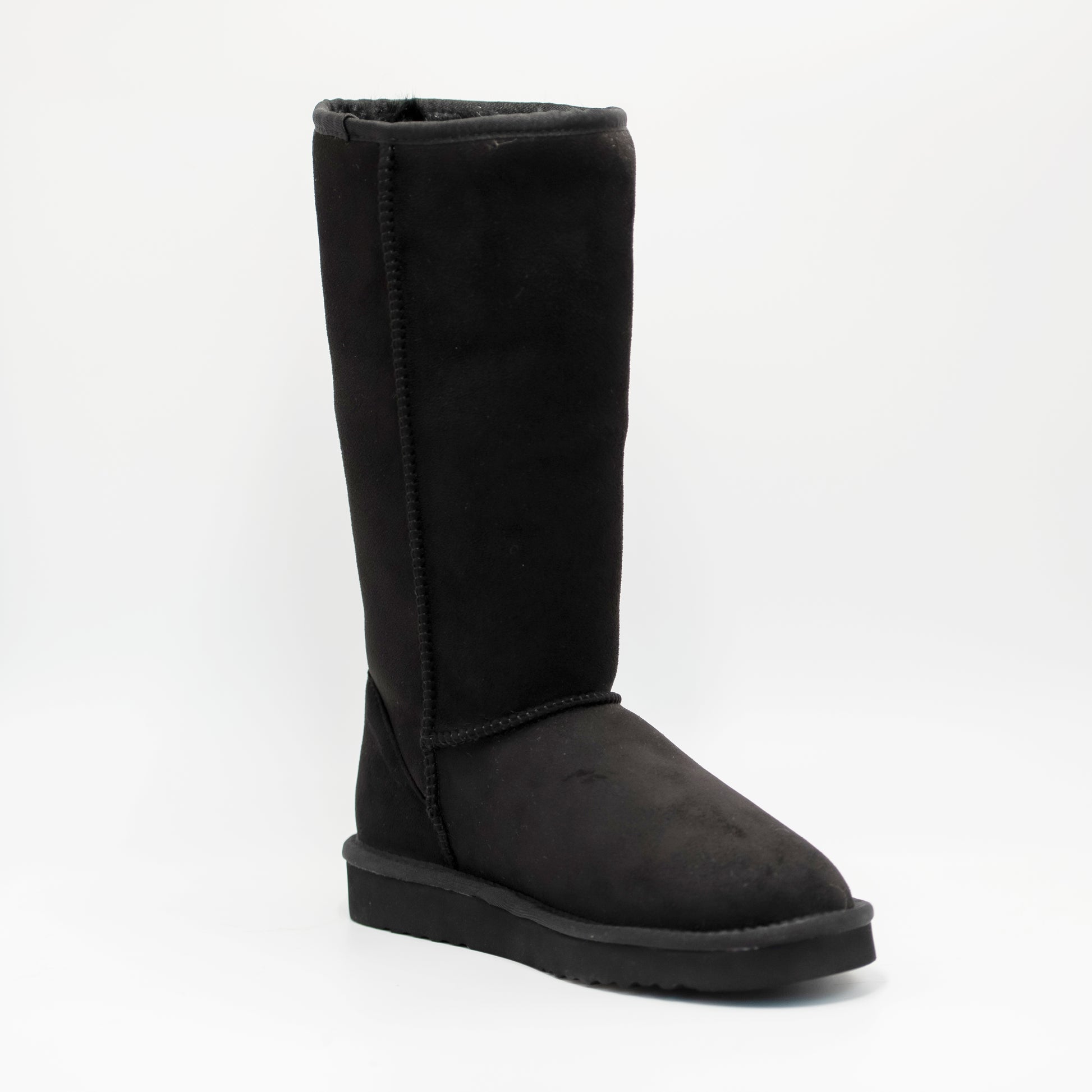 PAWJ Tall Boot | Black / Black Mink – Pawj California